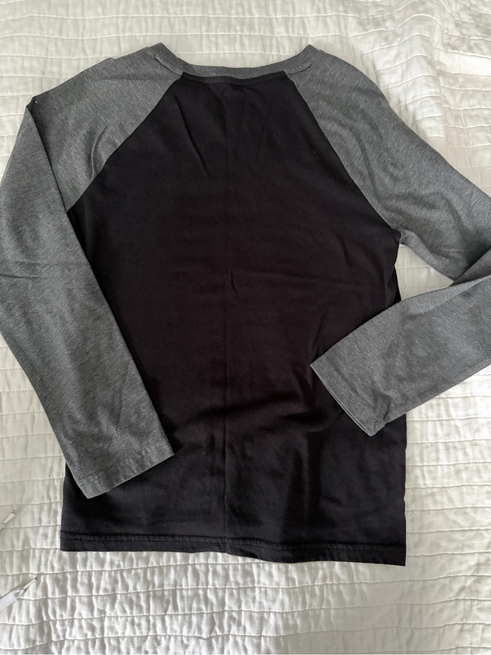 Sonoma Black and Gray Raglan Long-Sleeve Tee